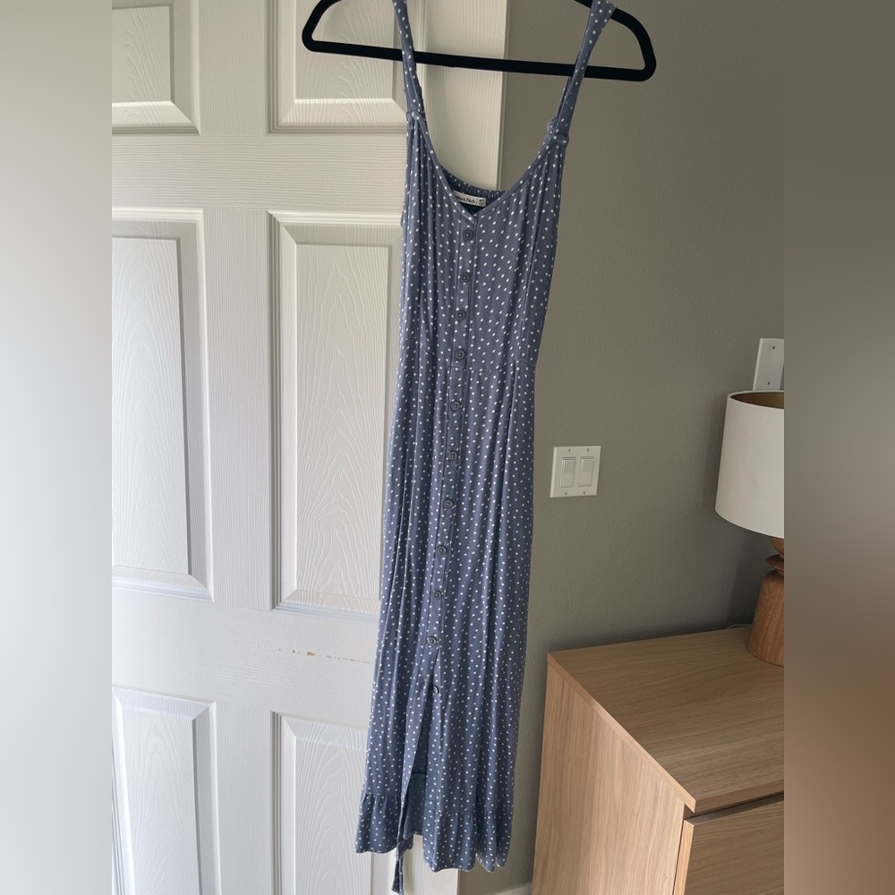 Abercrombie and Fitch Blue Polka Dot Dress